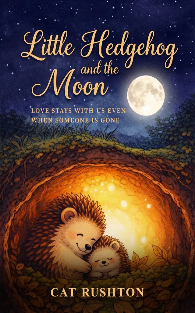 Cover of Little Hedgehog and the Moon by Cat Rushton